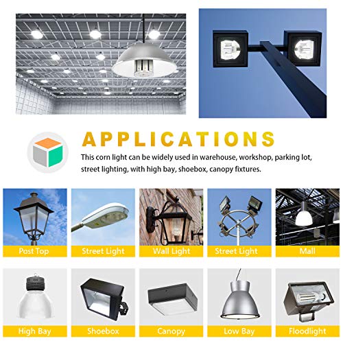 100 Watt LED Corn Cob Light Replace 400W Metal Halide E39 Mogul Base