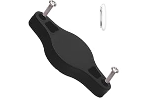 ANMUKA AirTag Bike Mount Hidden with Anti-Theft Screws Airtag Bike Holder Case Waterproof Bicycle GPS Tracking Accessories(Black-A)