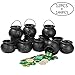 St. Patrick's Day Decorations 200 Lucky Shamrock Leprechaun Coins with 2 Felt Cauldron Pots with Handle for St Patricks Day Accessories Saint Patricks Pot of Gold Party Supplies