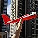 Wenasi Throwing Glider Inertia Plane Foam Aircraft Toy Hand Launch Airplane Model Outdoor Sports Toy for Kids Children Boy Girl as Gift (Red)