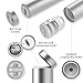Wireless Headphone, Rowkin Mini Bluetooth 4.1 Sport In-Ear Earbud Headset with Noise Cancelling Mic and Portable Charging Case. Smallest Cordless Hand-free Earphone for Music and Calls (Silver)