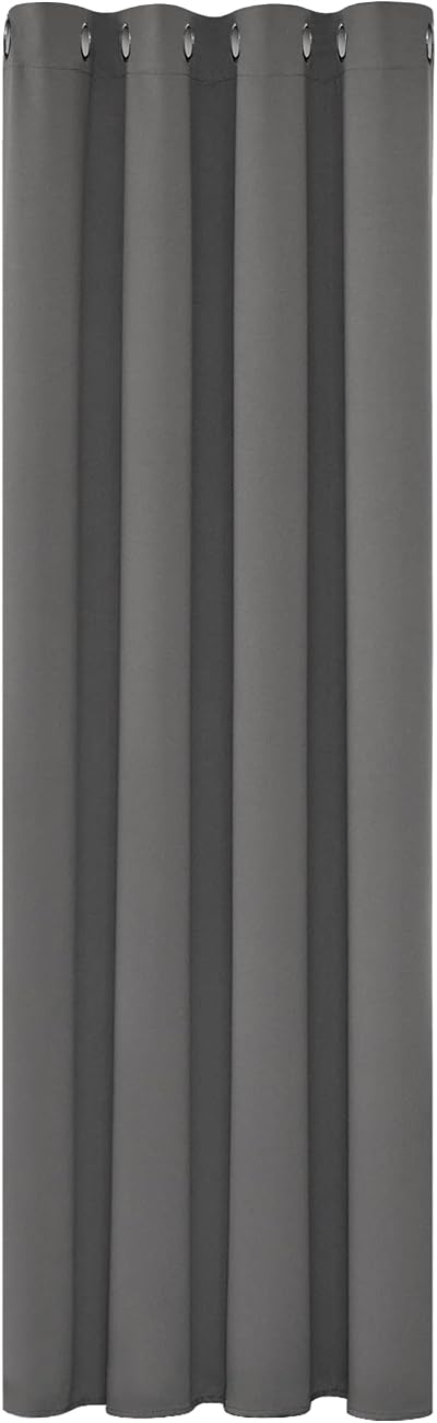 Deconovo Solid Light Grey Room Darkening Curtain 1 Panel W55 x L95