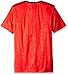 adidas Big Boys' Performance Short Sleeve Tee, Light Scarlet/Black, Large/14-16