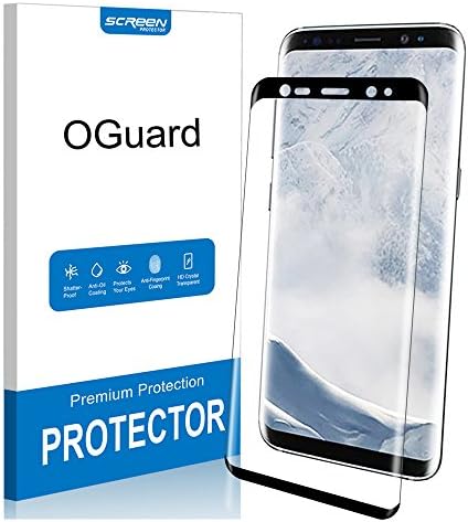 OGuard PREMIUM Scratch-Prevention 100% Full Coverage Anti-Bubble Strengthened Clear TPU Soft FILM Screen Protector for Samsung Galaxy S8 [DRY APPLICATION][Case Friendly]