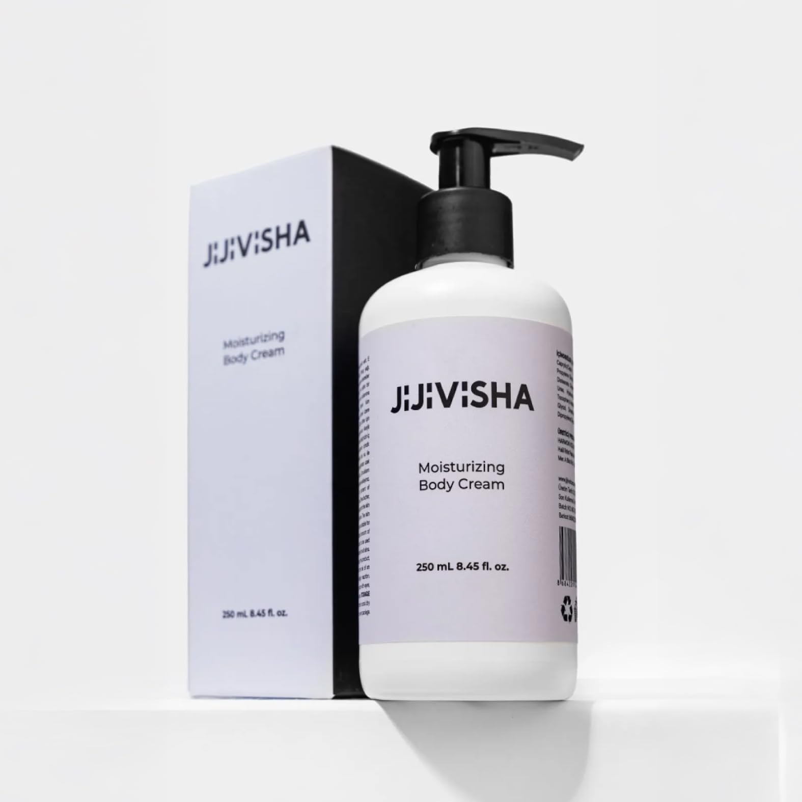 Jijivisha Moisturising Body Cream, Deeply Hydrating, Nourishing, and Soothing Skin Care for All Ages, Reduces Eczema & Rosacea Symptoms, Prevents Stretch Marks, Safe for Children, 200ml