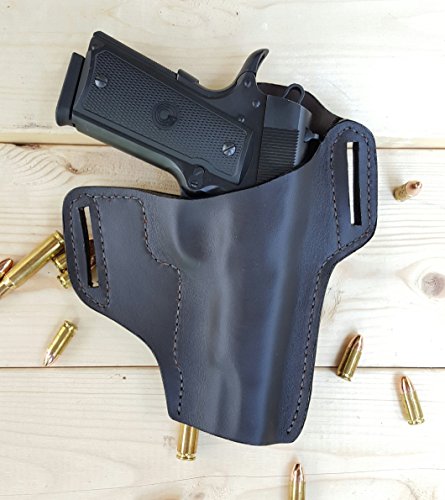 1911 Ruger SP101 LCR J Frame Glock Springfield XDm XDs Beretta M9 92 FS Outside Waistband Pancake Quick Draw Holster Glock 19 23 26 27 42 43 Walther PPK Ruger LCR LCP LC9 LC9s S&W M&P Shield Compact - Thumbnail 6