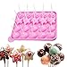 ESA Supplies 20 Cavity Silicone Mold for Cake Pop Silicone Lollipop Hard Candy Molds Cupcake Baking Sets …