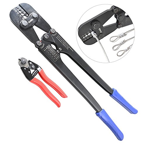 IWISS Wire Rope Crimping (Hand Swage) Tool for Swaging Copper and