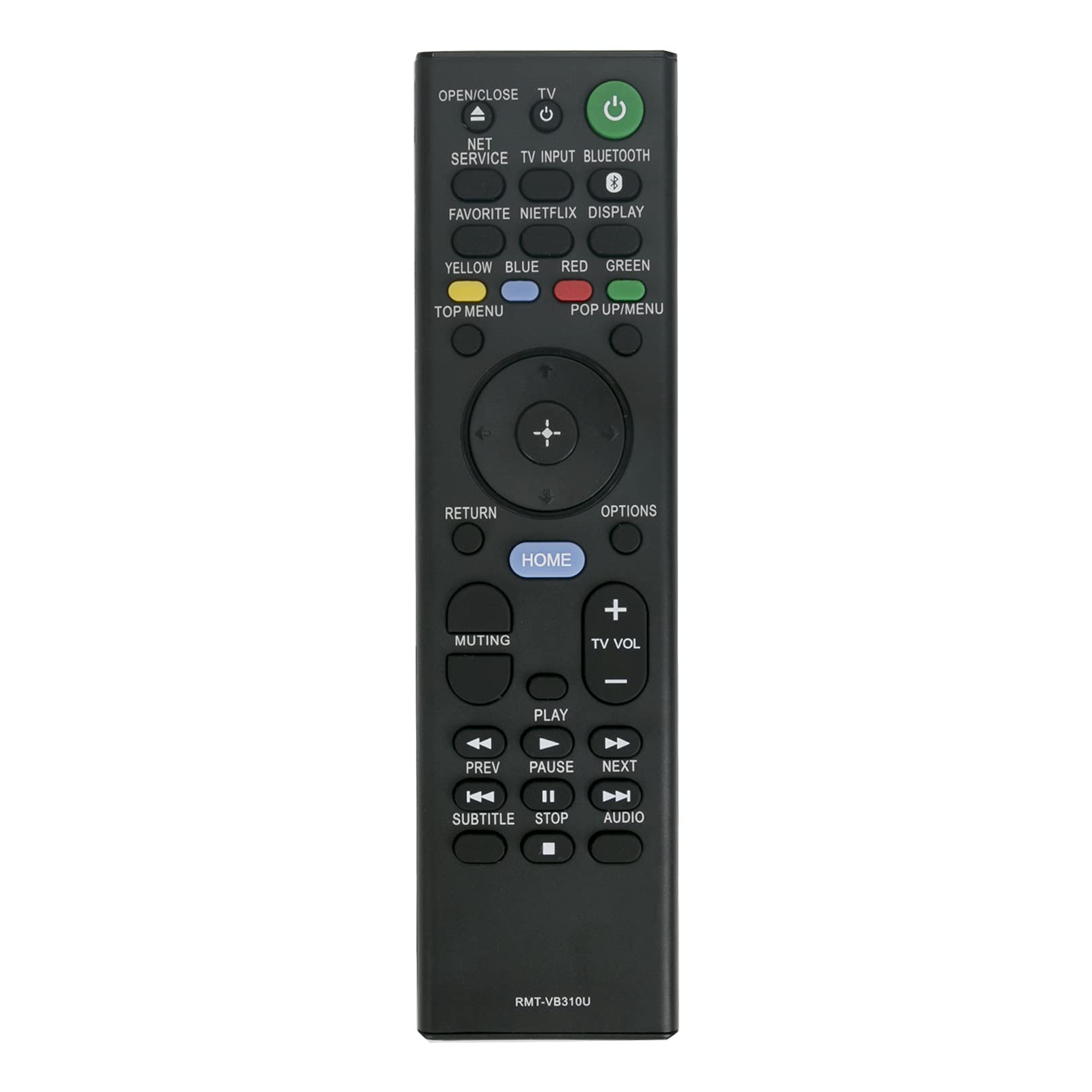 ALLIMITY RMT-VB310U Remote Control Replace fit for Sony Smart Blu-ray Player UBP-X800M2 UBP-X800 UBP-X1000ES UBP-X1100ES UBPX800M2 UBPX800 UBPX1000ES UBPX1100ES RMTVB310U
