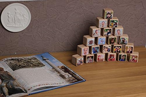 Cubes gift Wood Frame. Photo Frames 21 pcs Picture Frames Set of 21 With your photos