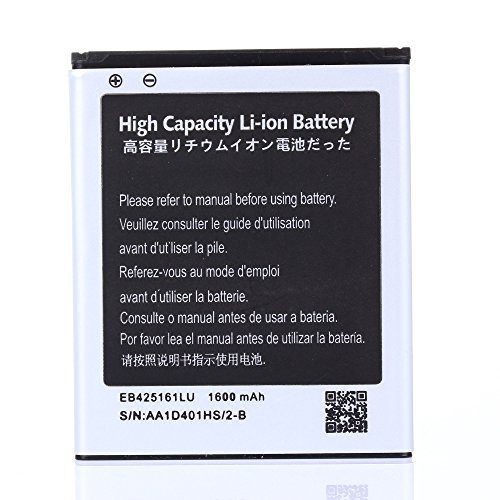 High Capacity Samsung Galaxy Exhibit SGH-T599N Battery EB425161LU For Samsung Galaxy Exhibit SGH-T599N / Samsung Galaxy S3 Mini GT-I8190 / Samsung Galaxy Ace 2 GT-I8160 / Samsung Galaxy Exhibit SGH-T599 1600 mAh High Capacity Samsung Galaxy Exhibit SGH-T599N Battery EB425161LU For Samsung Galaxy Exhibit SGH-T599N / Samsung Galaxy S3 Mini GT-I8190 / Samsung Galaxy Ace 2 GT-I8160 / Samsung Galaxy Exhibit SGH-T599 1600 mAh