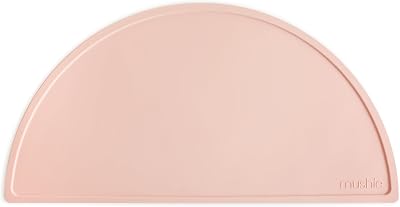 Mushie Silicone Placemat for Kids Non-Slip 48 x 23 cm Blush