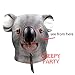 CreepyParty Deluxe Novelty Halloween Costume Party Latex Animal Head Mask Koala