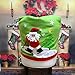 Gillberry Christmas Santa Claus Chair Back Cover Snowman Elk Ski Dinner Table Party Decor (A)