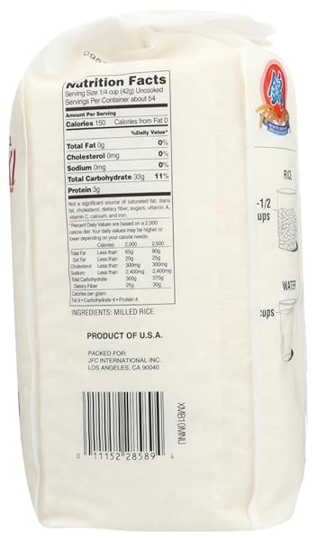 NISHIKI MEDIUM GRAIN RICE, 5-POUND(PACK OF 8)