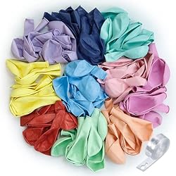 Pastel Balloons 100pcs 12" Assorted Color + Balloon