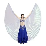 Dance Fairy Belly Dance White Colorful Yarn Iridescent Isis Wings