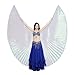 Dance Fairy Belly Dance White Colorful Yarn Iridescent Isis Wings