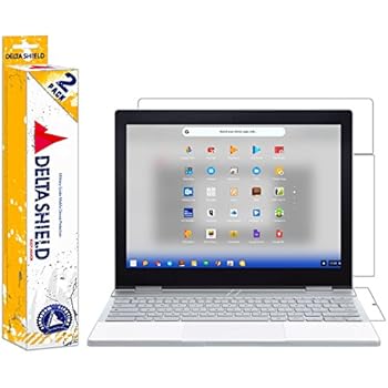 DeltaShield Full Body Skin for Google Pixelbook (12.3)(2-Pack) Back Protector BodyArmor Non-Bubble Military-Grade Clear HD Film