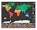 World Explorer - Premium Scratch Off World Map with Flags & Glossy Finish + Free Scratch Pen/Top Quality World Scratch Off Map/Perfect Scratch-Off World Map Poster