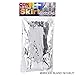 Rhode Island Novelty Silver Metallic Foil Fnge Table Skirt 144 Inch x 30 Inch Party Decoration