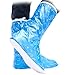 UUstar Cute Beautifull Fashion Waterproof Foldable Rain Boots Shoes Boots Covers Protector for Children Women Girls Boys Men (Blue, M)