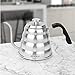 OPUX Pour Over Coffee Kettle with Gooseneck | Stainless Steel Coffee Tea Kettle with Thermometer 40 oz, Stovetop Induction Goose Necked Kettle Slow Pour Drip Spout (1.2 Liter, 40 fl oz) Silver