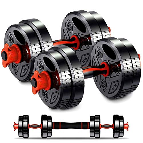 Adjustable Dumbbell Weight Barbell Set 2 Pcs x 17 Lbs/Pair Home