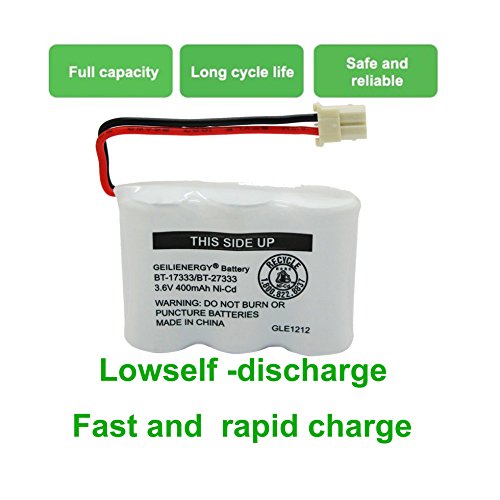 BT-17333 BT-27333 Handset Telephone Rechargeable Battery QBLPOWER 2/3AA 3.6V NI-CD Cordless Phone Battery for Vtech BT17333 BT27333 BT-17233 BT17233 BT-163345 CS5121 Single - Thumbnail 4