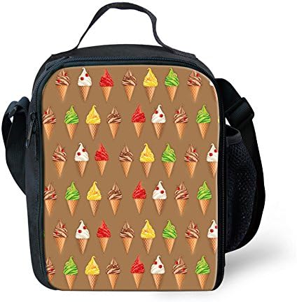 STARTERY Womens 3D Korea Style Lunch Bags Ice Cream Puzzle Insulated Lunchbox