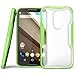 Moto X Case, SUPCASE [Unicorn Beetle Series] for All New Motorola Moto X (2nd Gen.) Phone 2014 Release, Premium Hybrid Bumper Case (Frost Clear/Green) - Not Fit Moto X Phone (1st Gen.) 2013 Release