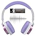 Bluetooth Headphones, Biensound BT60 Lightweight Foldable Headphones Wireless Bluetooth Headset with Microphone and Volume Control for iPad iPhone TV Laptop Computer Headphones (Pink&White)