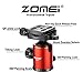 Zomei Z818 Professional Heavy Duty Compact Photo Camera Tripod 65 Inch 4 Section Stable Aluminum Tripod Legs Monopod 360 Degree Fluid Rotation Ballhead for Digital Cameras Nikon Canon Video(Orange)