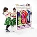 Guidecraft Dress Up Storage – White: Dramatic Play Costume Rack with Mirror and Tray for Toddlers - Kids Armoire, Dresser with Fabric Storage Bins
