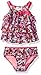 Jessica Simpson Girls' Ditsy Floral Ruffle Flounce Bow Two Piece Swimsuit Set