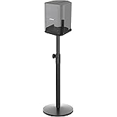 Neeotyy Heavy Duty Adjustable Speaker Stand for Bose S1 Pro & S1 Pro Plus, 22.6"-36.2" Height, ll-Metal Construction with Anti-Vibration Rubber Base, Floor Standing Mount for Home/Stage/DJ Use