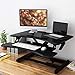 SLYPNOS Height Adjustable Sit to Standing Desk Converter Riser 28.5 Inches Wide Ergonomic Workstation, Black