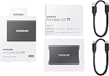 Samsung T7 Portable SSD 500 GB USB 3.2 Gen2 Titanium Gray MU-PC500T/WW