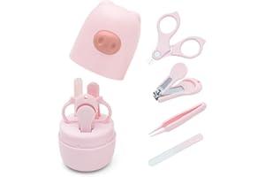 babygoal Baby Nail Flie Care Kit - 4-Piece Gentle Nail Trimmer & File Set with Safety Stopper | Painless Clipping for Newborn