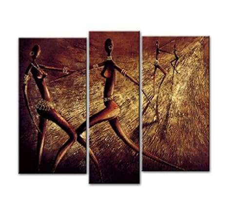 Amazon.com: Santin Art-Chasing-Modern Canvas Art Wall Decor-Abstract