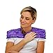 Nature Creation Reusable Microwave Heat Pad - Microwave Heating Pad for Neck, Shoulders & Upper Back, Cold Compress & Hot Pack, Heat Pack Warming Pad, Microwavable Heating Pads, Purple Flowers 1 Pack
