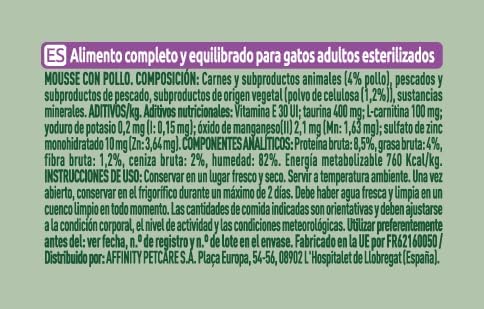 Ração úmida para gato ultima fit & delicious - mousse com frango: 24 latas de 85g