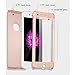 iPhone 6 Case, YamaziHD Full Body Coverage Protection Ultra Slim iPhone 6 Case with Tempered Glasses Screen Protector for Apple iPhone 6 6S - Blue 4.7''