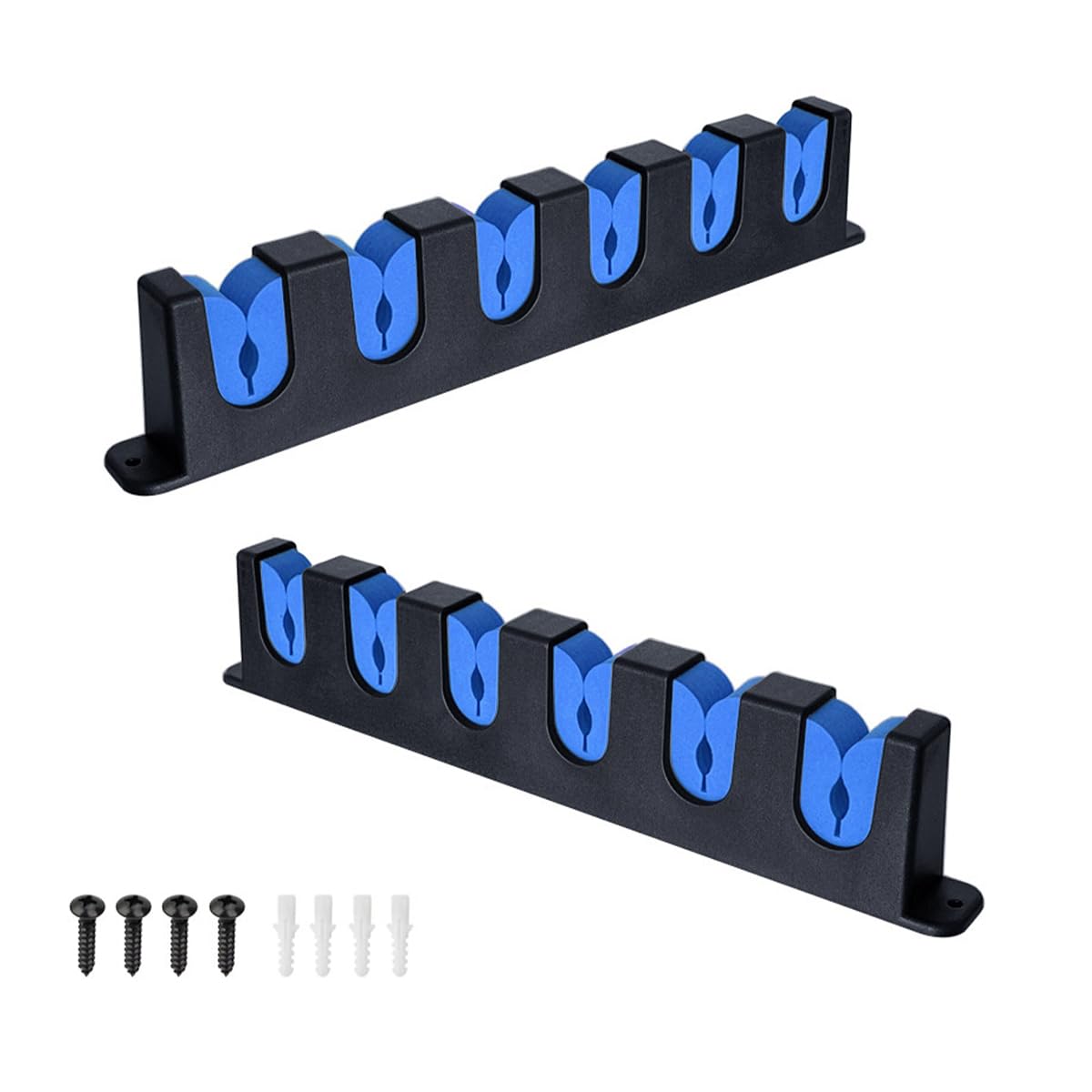 Hsthe Sea Fishing Rod Holders Fishing Rod Rack Wall Mount Horizontal Fishing Pole Holders for Garage Room, Boats. Store 6 Rods Sorting Rod Holder Fishing Wall Garage Boat Accessories