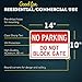 No Parking Do Not Block Gate Sign, 10x14 Inches, Rust Free .040 Aluminum, Fade Resistant, Made in USA by My Sign Center