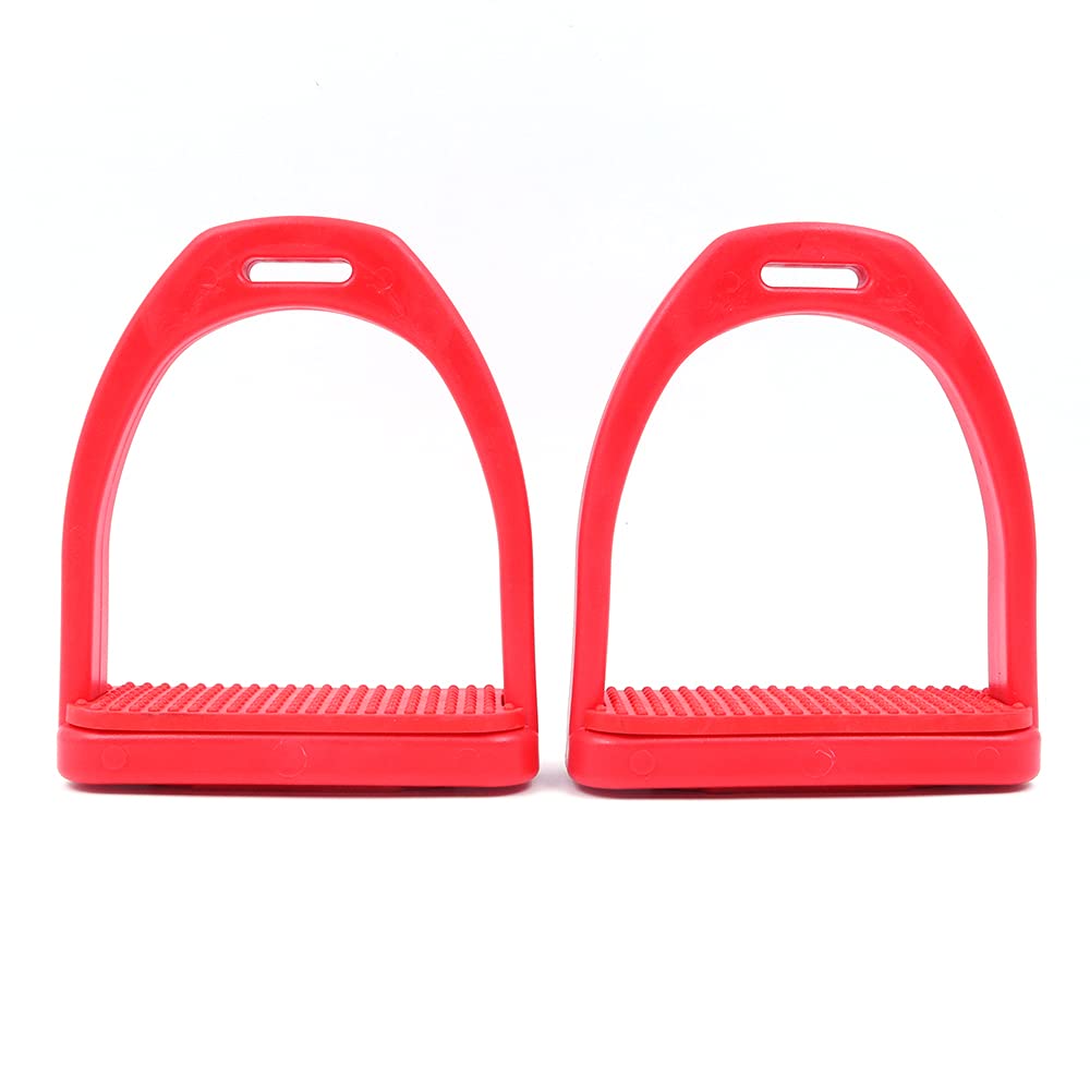 Namvo Safety Horse Stirrups, 1 Pair Lightweight Wide Track Horse Riding Stirrup with Non-slip Rubber Pad Equestrian Supplies for Horse Riding