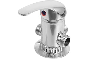 DIYEAH Hot Cold Mixing Valve 3-Way Water Flow Control Valve with Ergonomic Handle for Precise Temperature Adjustment in Bathr