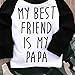 Baby Boys MY BEST FRIEND IS MY PAPA Long Sleeve Raglan T-shirt and Camo Pants Outfit (18-24M/Tag 90, White)