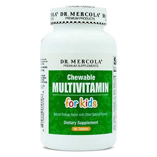 Dr. Mercola Children's Chewable Multivitamin - 60 Tablets - Natural Fruit Flavored - Complete Nutritional Balance Of 28 Vitamins, Minerals, And Trace Elements