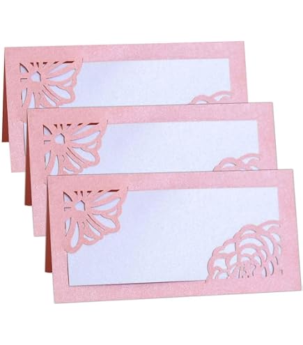Décoration Table Mariage événement 10 Cartes Place-poudre Rose Pour Décoration De Table - Haute Qualité, Neuves Décoration De Table Mariage